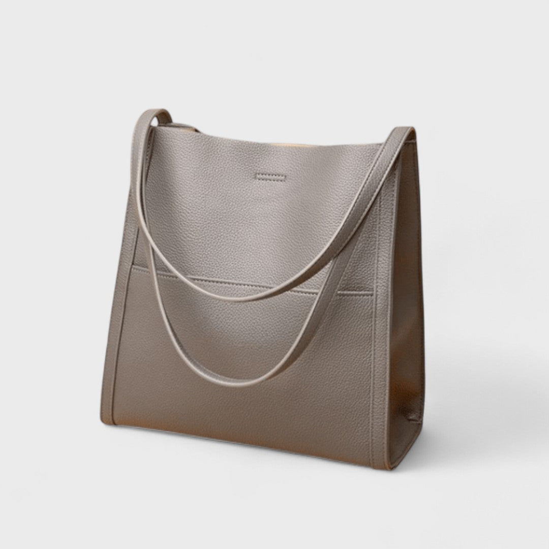 Stefania | Bolso bandolera de piel auténtica en color liso