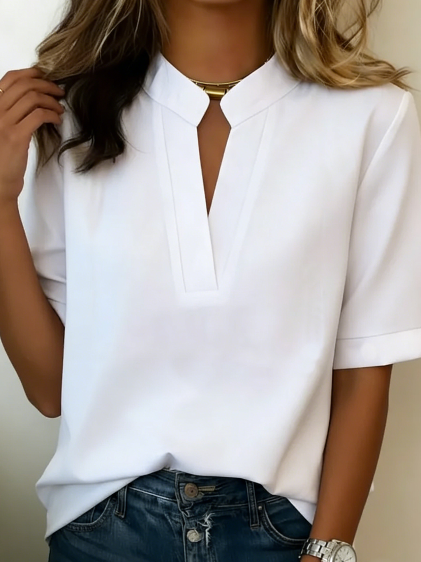 Elisa | Blusa elegante con cuello