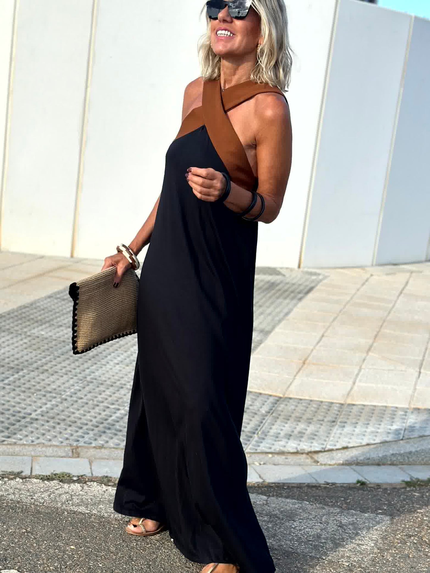 Aurora | Elegante vestido de verano con escote cruzado
