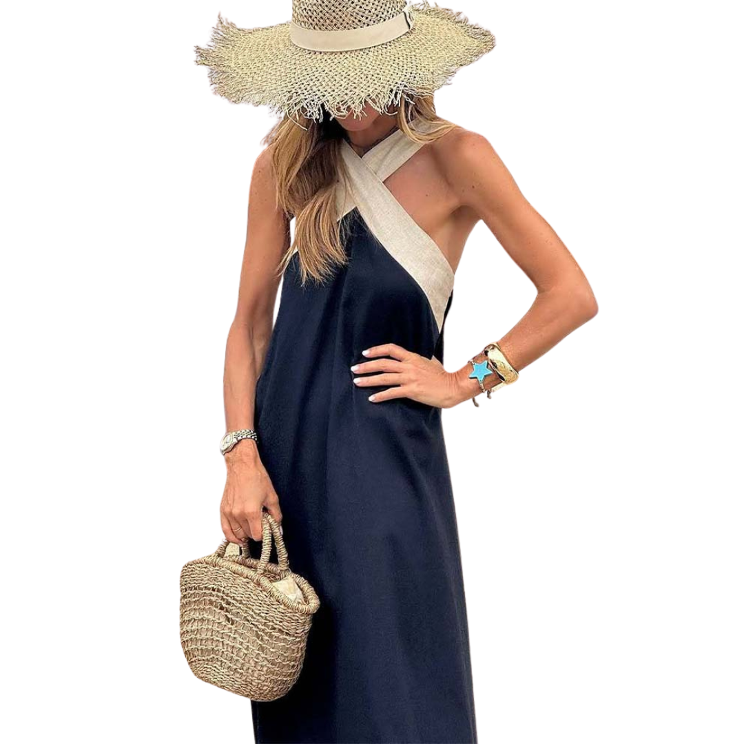 Aurora | Elegante vestido de verano con escote cruzado