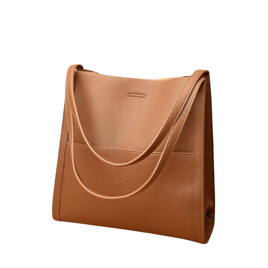 Stefania | Bolso bandolera de piel auténtica en color liso