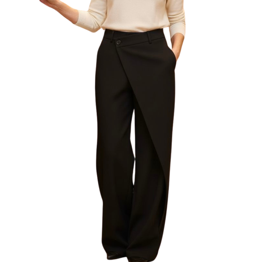 Julia | Pantalones de pierna ancha con corte fluido