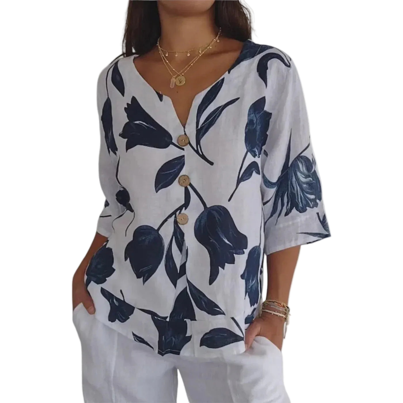 Fiona | Blusa floral elegante y ligera