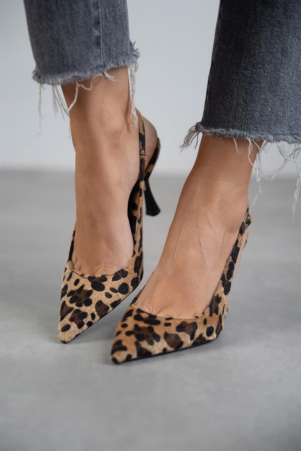 Lorena | Zapatos de tacón con estampado de leopardo